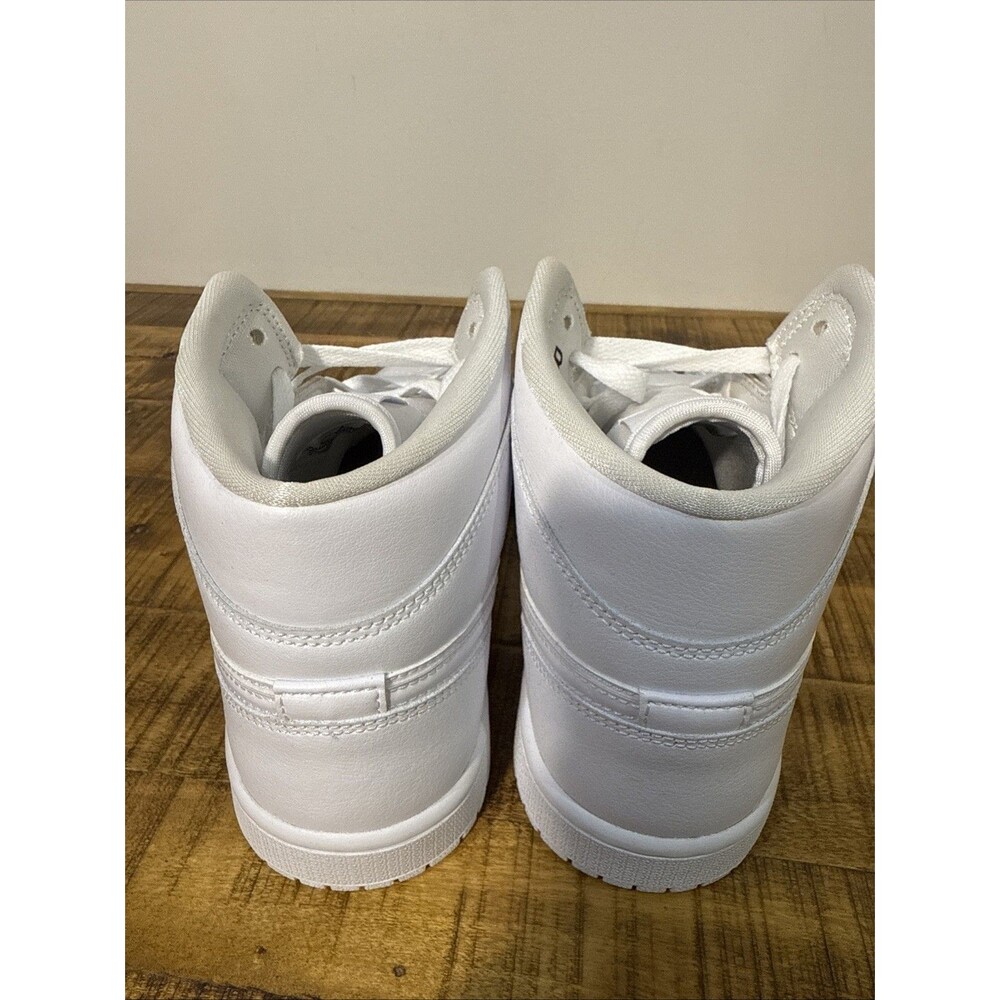 Women's Size 10 - Air Jordan 1 Mid 'Triple White' Shoes DV0991-111 - Picture 5 of 8